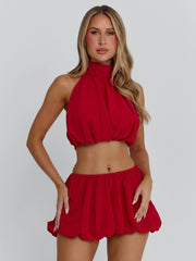 Vyorix ANAHI MINI SKIRT RED