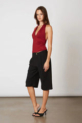 Mid-Rise Trouser Short