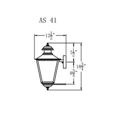 Adams Street with Standard Wall Mount