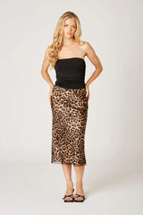 Leopard Midi Skirt