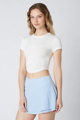 Cropped Fitted Tee