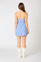 Milkmaid Gingham Mini Dress