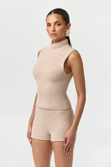 Cable Knit Sleeveless Top