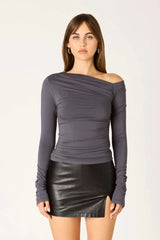 Stretch Jersey Long Sleeve Top