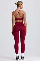 Super Sculpt Seamless Leggings in Burgundy
