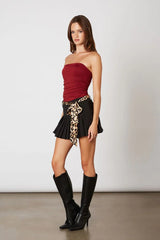 Pleated Mini Skirt