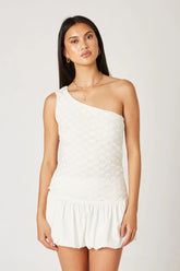 Lace One Shoulder Top