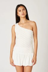 Lace One Shoulder Top