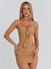 Vyorix ORAYA MINI DRESS TAN