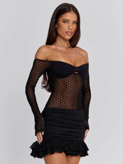 Vyorix ZENYA MINI DRESS BLACK