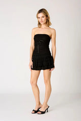 Smocked Tiered Mini Skort