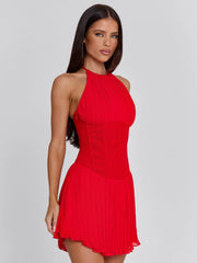 Vyorix CALLA MINI DRESS RED