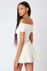 Criss Cross Off The Shoulder Top