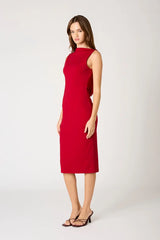 Body-Con Open Back Midi Dress