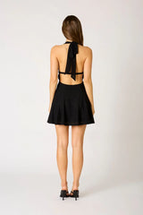 Lace Halter Mini Dress