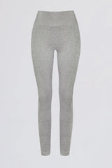 Super Sculpt Seamless High-Waist Leggings in Grey Marl
