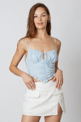 Ruffled Corset Top