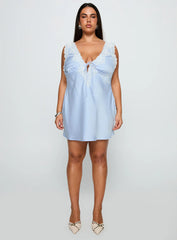 Nourish Mini Dress Blue Curve
