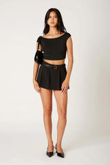 Pleated Mini Skort