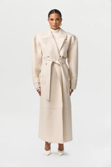Vegan Leather Trench Coat