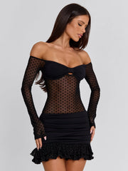 Vyorix ZENYA MINI DRESS BLACK