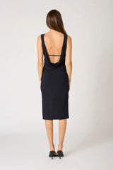 Body-Con Open Back Midi Dress