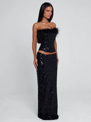 Vyorix NUI MAXI SKIRT BLACK
