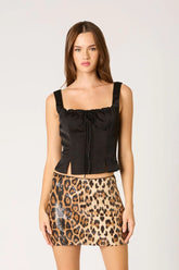 Satin Bustier Top
