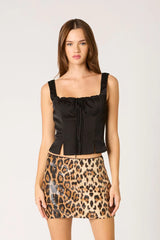 Satin Bustier Top