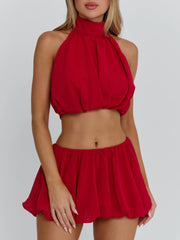 Vyorix ANAHI MINI SKIRT RED
