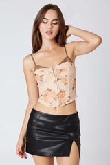 Floral Printed Corset