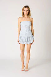Strapless Smocked Top