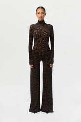 Burnout Wide-Leg Jumpsuit