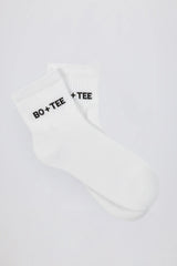 Ribbed Crew Sock Bundle in White
