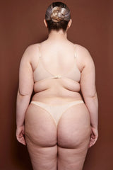 Soft Mesh Single Layer Underwired Bra in Beige