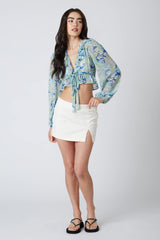 Retro Chiffon Blouse