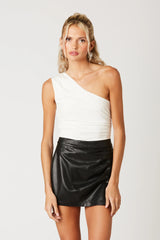 One-Shoulder Knit Top