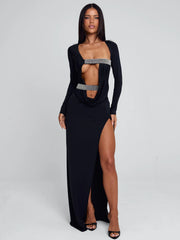 Vyorix SOLVIA MAXI DRESS BLACK