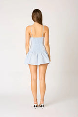 Gingham Cut Out Mini Dress