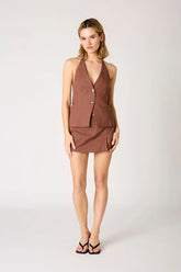 Linen Mini Skort