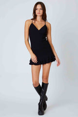 Open Back Mini Dress