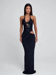 Vyorix MUTIA MAXI DRESS NAVY
