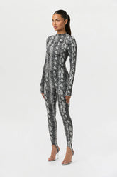 Naked Print Stirrup Legging Petite