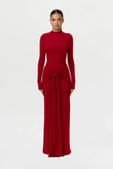 NW Sculpt Draped Tie Dress
