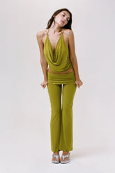 THE ELSA TOP IN GREEN
