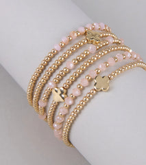 Lucky You Clover Beaded Bracelet Set