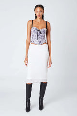 Sheer Midi Skirt