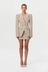 Suiting Plaid Mini Skirt