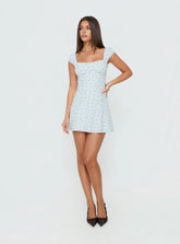 Fenrir Ruched Mini Dress Multi Floral