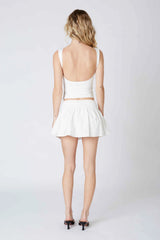 Mini Linen Skirt